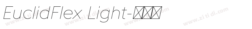 EuclidFlex Light字体转换 EuclidFlex Light字体转换